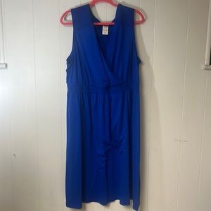Blue summer dress ~plus size~